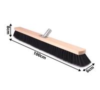 Scopa stradale con manico da 120 cm scopa industriale scopa da sala scopa nylon