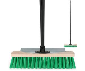 Scopa stradale Hausfelder larga 40 cm con manico e raschietto - extra