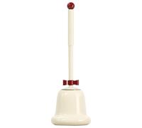 Scopa WC - Spazzola di pulizia per WC - da bagno per pulizia profonda con design a campana natalizia, per residenze universitarie appartamenti e case