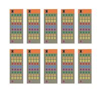 Scope Turret Stickers, Shape Code Stickers, Sheets Color-Coded Turret Sticker's, 10 Sheet Labels Long-Range | Strong Adhesion Scope Turrets Sticker's Sheets For Outdoor Sport Security Game Yard