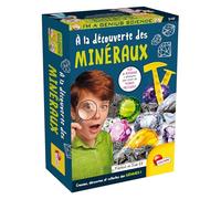 Lisciani - I'M A GENIUS - Alla scoperta dei Minerali per bambini dai 7 anni - Kit di esplorazione - Colleziona gemme autentiche - Poster Incluso - Gioco Educativo - Made in Italy