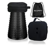SCOPIFY Sgabello telescopico portatile con cuscino e borsa per il trasporto, leg