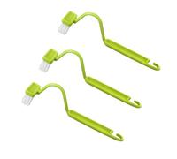 Scopini Per Wc Scopino for WC a forma di S, pulisci WC portatile con bordo curvo e manico angolare, accessori for il bagno, utensili for la pulizia della casa, accessori(Green-3Pcs)
