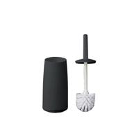 Scopini Per Wc Scopino for WC in plastica con base d'appoggio, manico lungo, scopino for la pulizia del WC, accessori for il bagno, strumenti for la pulizia(Black)