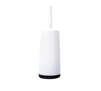 Scopini Per Wc Scopino for WC in plastica con base d'appoggio, manico lungo, scopino for WC, accessori for il bagno, utensili for la pulizia della casa(White)