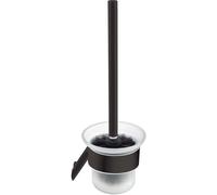 Scopino bagno a parete 11,6x35,4 cm nero Nero
