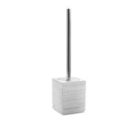 Portascopino bagno Quadrotto H 38 cm bianco Bianco