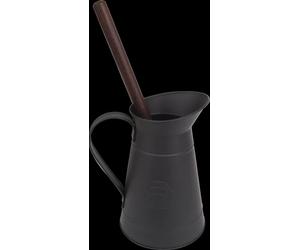 Scopino casa Redecker caraffa in metallo per WC con scopino, nero NEW
