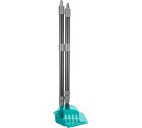 Scopino con rastrello 57-102 cm grigio/blu