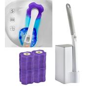 Scopino E Porta Scopino Monouso per WC, Set per La Pulizia Del WC, Montaggio a