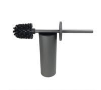 Scopino e porta scopino per WC Home Strumenti Accessori for il bagno, Guscio metallico da pavimento, Porta scopino for WC in lega di alluminio senza angolo morto per la pulizia del bagno(Grijs)
