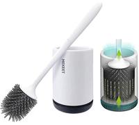Scopino E Supporto per Toilette, Set Di Spazzole per WC in Silicone Morbido Scop
