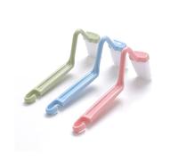 Scopino for WC curvo con manico lungo, spazzolini for la pulizia del, strumenti for profonda della casa, accessori for il bagno(Mix color 3pcs)