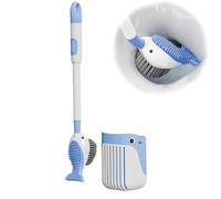 Scopino for WC, In Silicone, Con Spray E Scrub 2 1, Da Parete, For La Pulizia Del Bagno(Blue)
