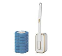Scopino per a parete con testina in spugna e getta Strumento per la pulizia della tazza del Accessori per bagno Accessori per bagno duraturi
