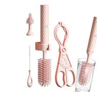 Scopino per bottiglie elettrico - blu in silicone, kit di pulizia automatico, spazzola rotante per capezzoli e paglia per capezzoli, parola chiave impermeabile Wash Long Tail | Travel Essentials Mamme