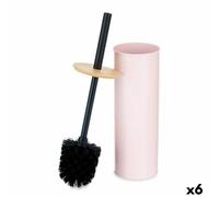 Scopino per il Bagno Berilo B1041C BAMBOO - 399 Rosa Metallo Bambù Plastica 9