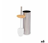Scopino per il Bagno Berilo B1041SW Argentato Bambù Acciaio inossidabile 9,5