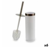 Scopino per il Bagno Berilo BP15-005R-2 Bianco Argentato Plastica 9,5 x 38,5