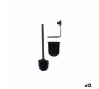 Scopino per il Bagno Berilo CN-W3100-15 Nero Acciaio ABS 10 x 36 x 10 cm [12