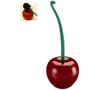 Scopino per WC a forma di ciliegia, a forma di frutta, scopino e supporto per la pulizia del WC