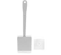 Scopino per WC a parete con coperchio Spazzola per pulizia morbida a manico lungo per il bagno della casa 'hotel (Grigio)