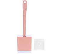 Scopino per WC a parete con coperchio Spazzola per pulizia morbida a manico lungo per il bagno della casa 'hotel (Rosa)