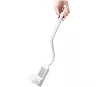 Scopino per WC con curva ergonomica e riflettente per una pulizia efficiente di aree difficili da vedere, tra cui dietro la valvola e la valvola di ingresso