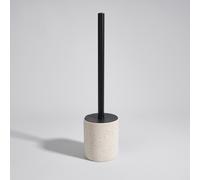 Scopino per WC con portascopino in gres bianco sporco