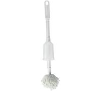 Scopino per WC con scodella piena, morbido, antigraffio, lunghezza totale 45,5 cm