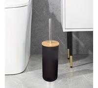 Scopino per WC con supporto, in plastica, portatile, accessorio da bagno indipendente per la pulizia del WC