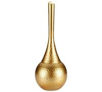 Scopino per WC dorato, set di scopini per WC in plastica da 15 pollici - Finitura dorata con comoda impugnatura antiscivolo - Detergente per ciotola