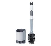 Scopino per WC - Montaggio a parete, Pulitore per scopino, Supporto ad asciugatura rapida | Pulitore profondo per versare la soluzione detergente nel serbatoio e premere il pulsante sulla maniglia per