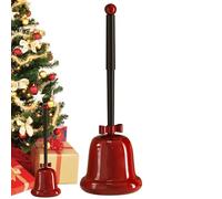 Scopino per WC, scopino per WC a forma di campana di Natale, strumenti per la pulizia del bagno con manico lungo per pulizia profonda per hotel domestici in dormitori universitari