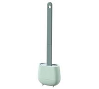 Scopino per WC - Set di scopino e supporto in silicone | Scrubber a parete Ţoilet Scrubber per la pulizia profonda con setole a pavimento e montaggio a parete design per nessun angolo morto bagno uso