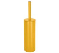 Scopino per WC Spirella con Supporto in Acciaio, Akira, Testina Intercambiabile e Robusto Supporto in Acciaio con Contenitore igienico, scopino per WC Incluso, Giallo Sole Opaco, 40 x 9,5 x 9,5 cm