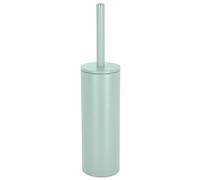 Scopino per WC Spirella con supporto in acciaio, Akira, testina intercambiabile e supporto in acciaio massiccio con contenitore igienico, scopino per WC incluso, verde ghiaccio opaco, 40 x 9,5 x 9,5cm