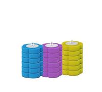 Scopino usa e getta,con Aromatico,set di pulizia a parete con, scopino per WC con testine di ricambio per WC, spazzola per WC con detergente, Spazzolone Monouso Ricambio Scopino per il (Blu 30PCS)