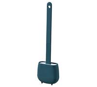 Scopino WC in silicone, spazzola per WC e supporti, anti-goccia, antibatterica, spazzolina per WC ventilata, asciugatura rapida senza odore, scopa per WC montaggio a parete/pavimento, bagno e