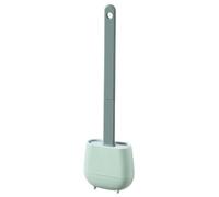 Scopino WC in silicone, spazzola per WC e supporti, anti-goccia, antibatterica, spazzolina per WC ventilata, asciugatura rapida senza odore, scopa per WC montaggio a parete/pavimento, bagno e