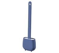 Scopino WC in silicone, spazzola per WC e supporti, anti-goccia, antibatterica, spazzolina per WC ventilata, asciugatura rapida senza odore, scopa per WC montaggio a parete/pavimento, bagno e