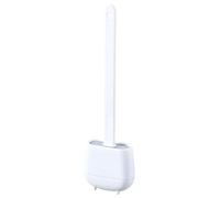 Scopino WC in silicone , spazzola per WC e supporti, anti-goccia, antibatterica, spazzolina per WC ventilata, asciugatura rapida senza odore, scopa per WC montaggio a parete/pavimento, bagno e