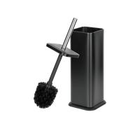 Scopino WC Teesa nero opaco in acciaio