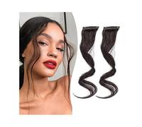 Scoppi Frangia con forcina, frangia laterale a 2 pezzi, stile clip, nappe, extension for capelli Acconciatura(#130)
