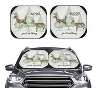 Scoppio! Stavo solo scherzando! Parasole antivento in 2 pezzi Hunting Humor - Parasole pieghevole per finestrino anteriore 'auto piccolo