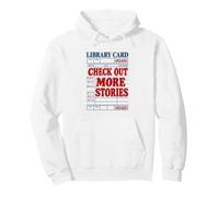 Scopri Altre storie Biblioteca Card Book Lover Felpa con Cappuccio