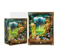 Scopri Atlanta DIY Book Nook Kit - Modello di puzzle 3D in stile acquario - Kit di inserti per libreria a tema avventura nel mare profondo