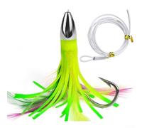 Scopri il brivido della pesca offshore con un 5 9 pollici Trolling Skirt Lure progettato per attirare pesci giganti come per il tonno (D)