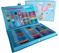 Scopri l'Universo Creativo con la Custodia Valigetta Superartista: Kit Completo da 86 pezzi. Arte per bambini e ragazze, Sviluppare Immaginazione e talento attraverso Pittura e Disegno (Blu bambino)