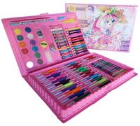 Scopri l'Universo Creativo con la Valigetta Superartista: Kit Completo di 86 Pezzi. Arte per Bambini e Bambine, Sviluppando Immaginazione e Talento attraverso Pittura e Disegno (Rosa bambina)
